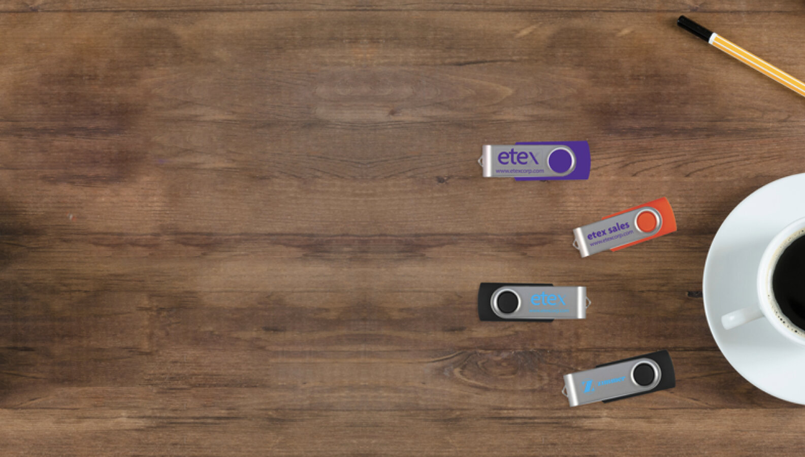 Печать логотипа на USB флешках